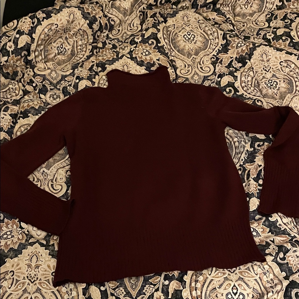 French Connection Deep Reddish purple  Turtleneck Sweater - Picture 4 of 4